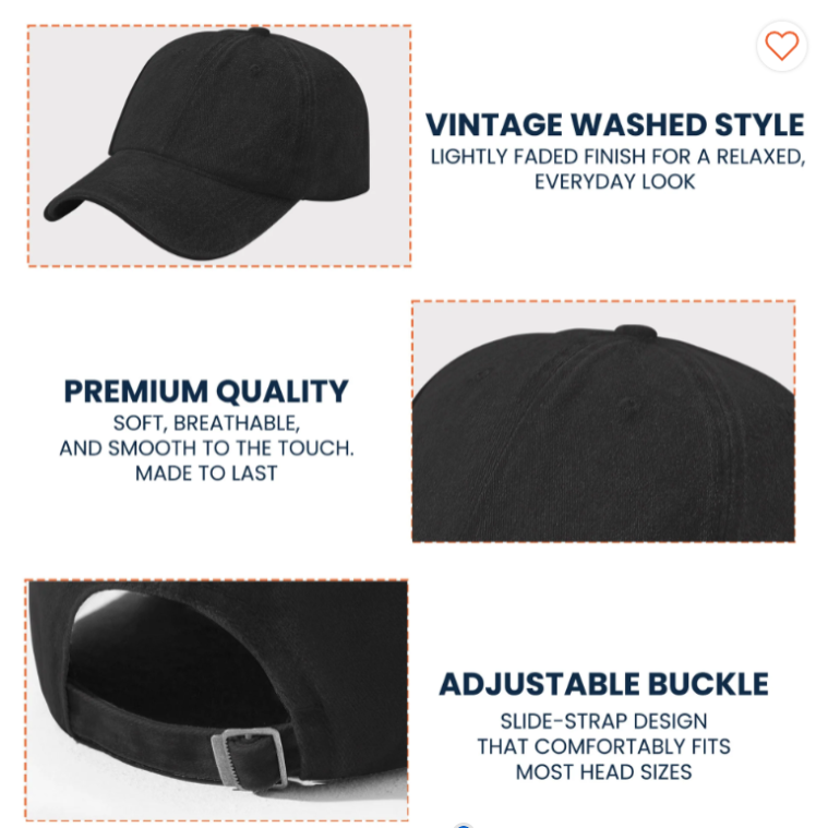 Abbey Road Denim Dad Cap – Iconic Walk Design ( With BOX)