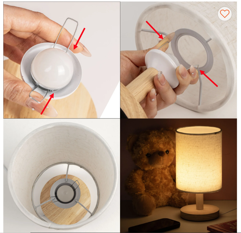 Foo Fighters Fabric Lamp – Rock Album Cover Table Light