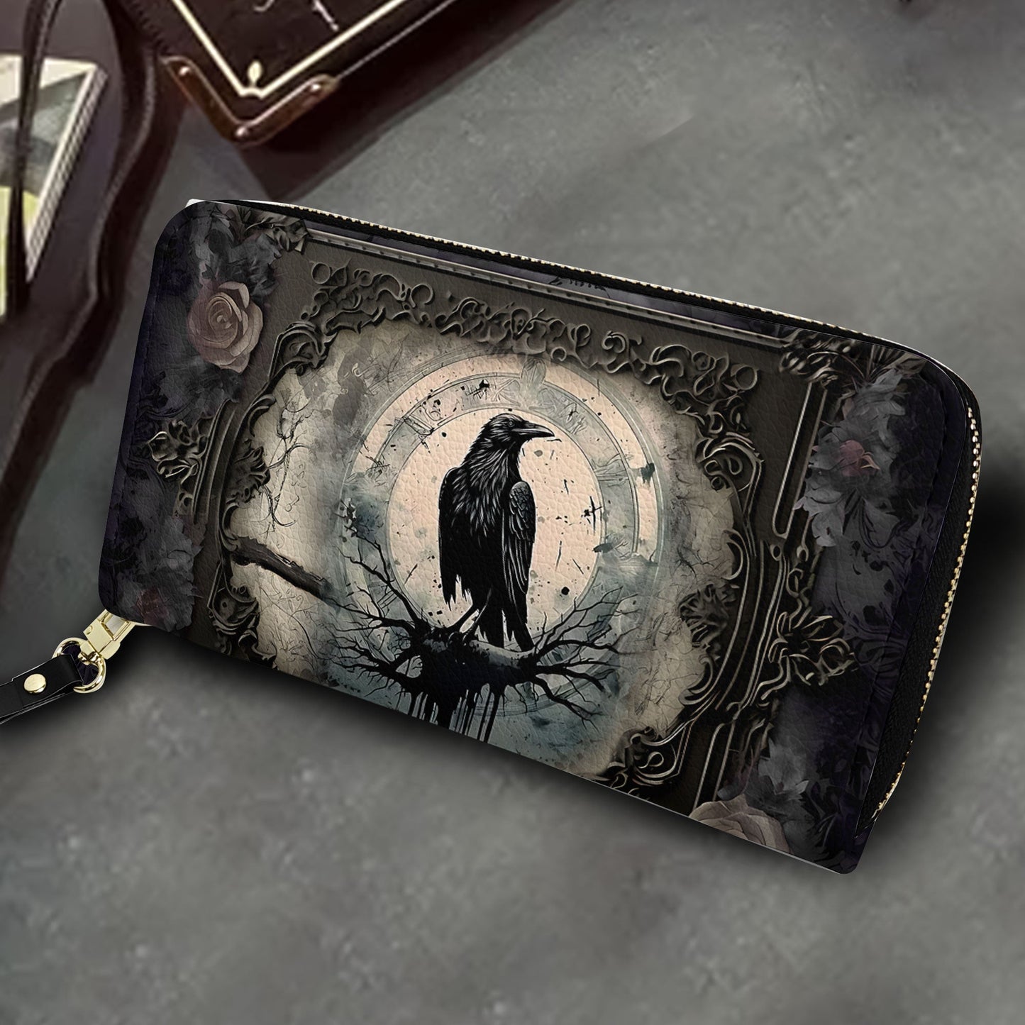 Gothic Raven Leather HandBag β Dark Elegance Edition π€πͺΆ
