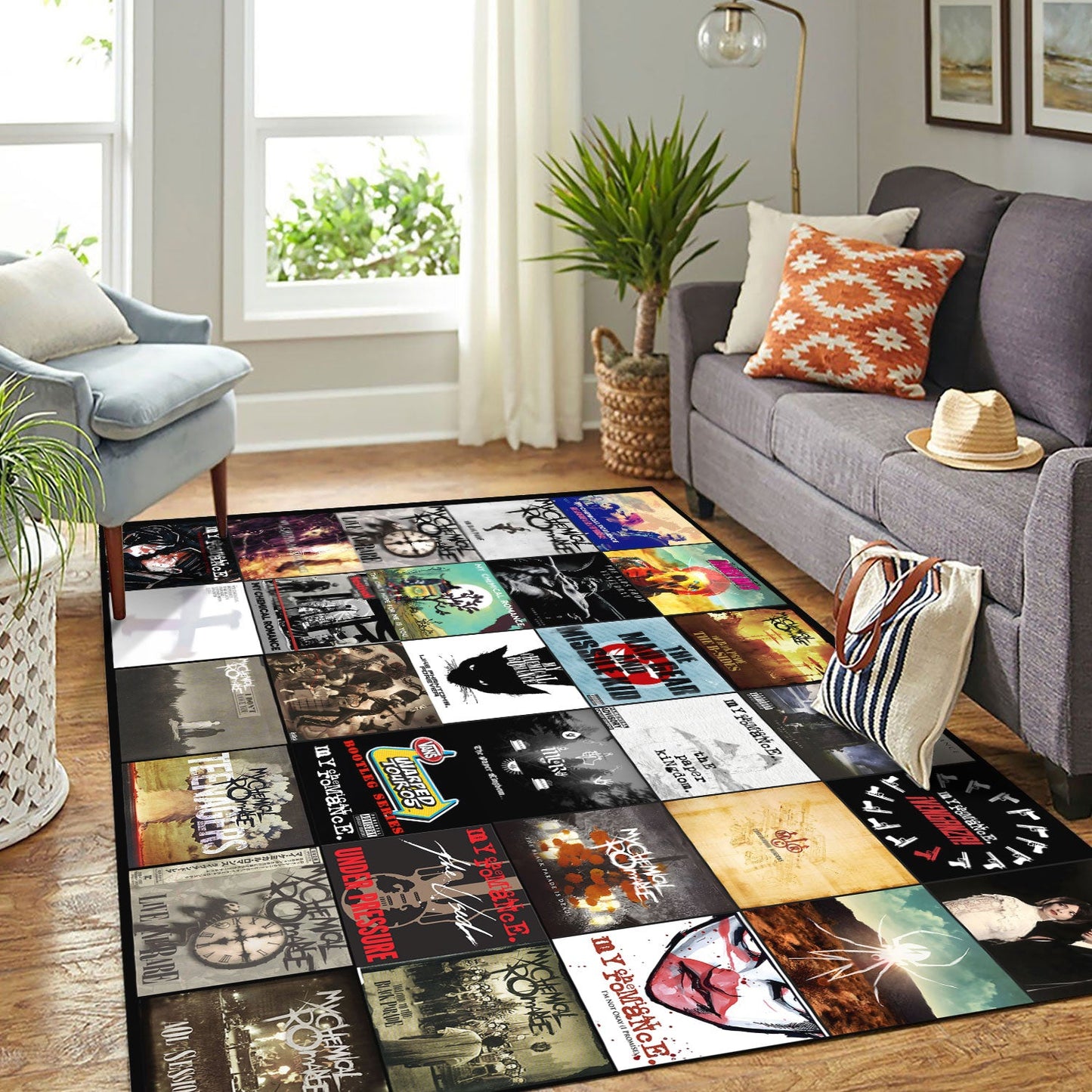 My Chemical Romance Album Cover Collage Rug