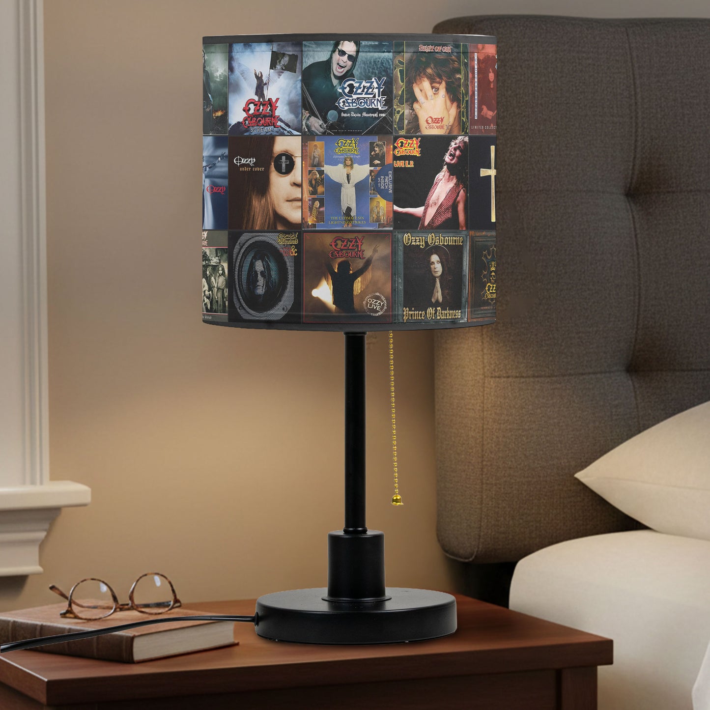Grateful Dead Table Lamp – Classic Album Cover Collage Psychedelic Rock Fan Decor