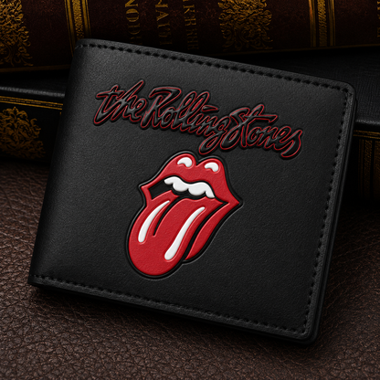 The Rolling Stones Tongue Wallet – Classic Rock Inspired Leather Wallet (With Box)