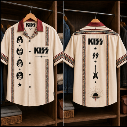 KISS Luxury Design Hawaiian Shirt – Hard Rock Inspired Hawaiian Shirt
