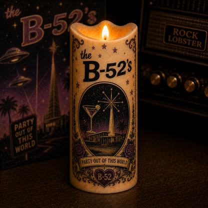 Thalía Flameless LED Candle, La Reina del Pop Latino LED Candle, Latin Pop Music Gift, Battery Operated Memorial Candle, Thalía Fan Home Decor