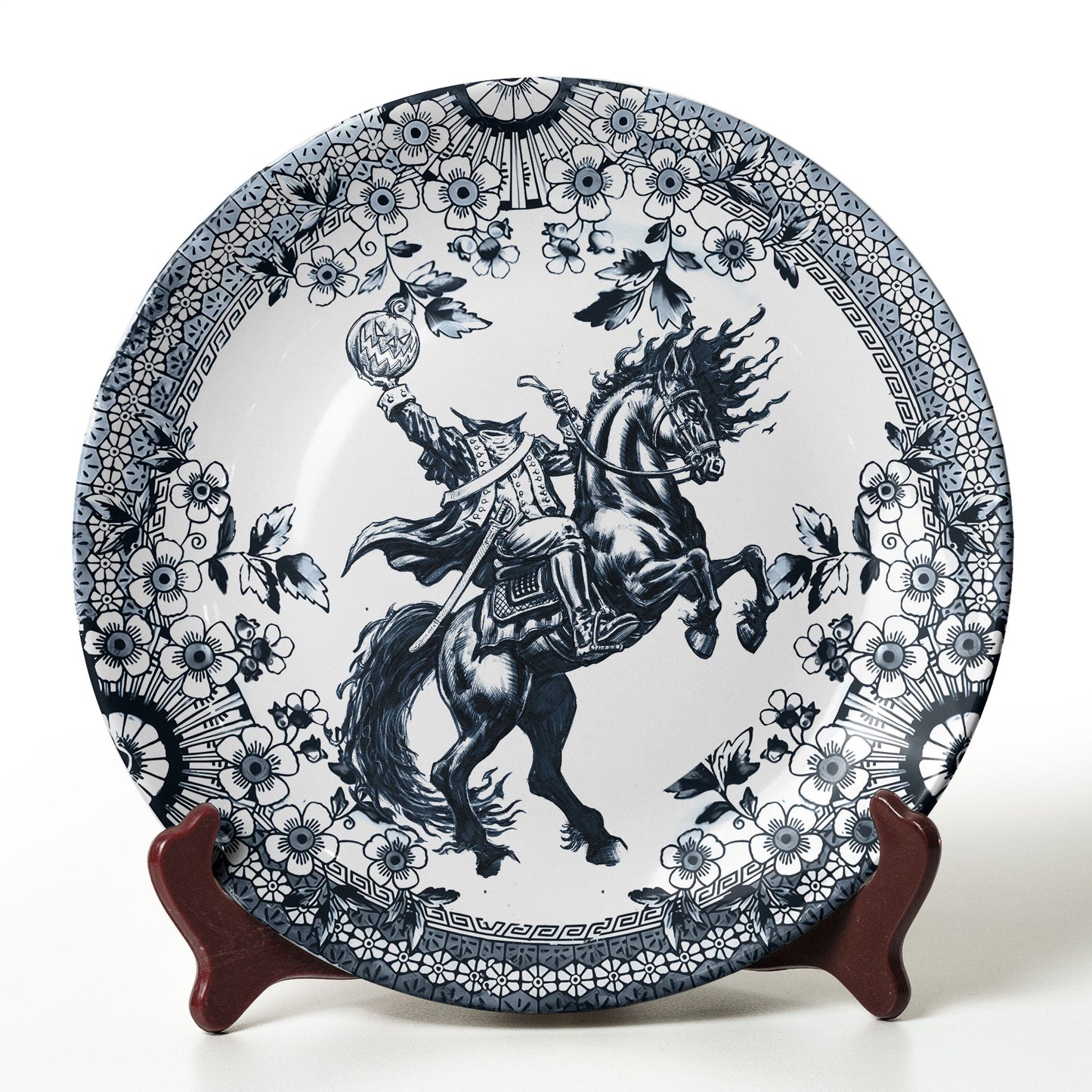 Headless Horseman Gothic Ceramic Plate