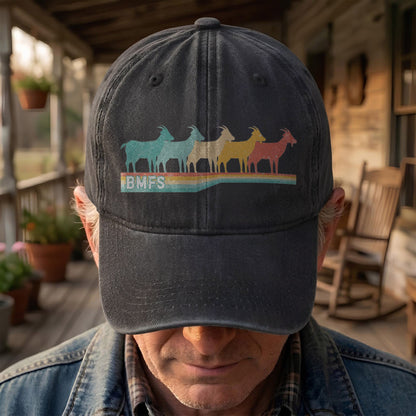 Billy Strings Cosmic Bluegrass BMFS GOAT Retro Vintage Music Merch Denim Cap – Retro Vintage Dad Cap Gift For Dad (With Box)