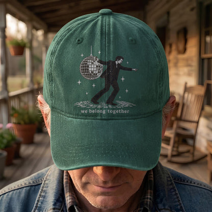 Harry Styles Dancing Under Disco Ball We Belong Together Denim Cap – Retro Vintage Dad Cap Gift For Dad (With Box)