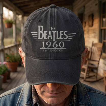 The Beatles 1960 Est Denim Cap – Vintage Dad Cap Gift For Dad (With Box)
