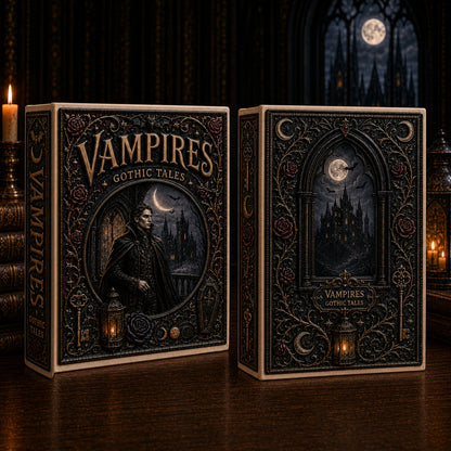 Vampires Gothic Tales Ceramic Book Vase - Dark Romance Vampire Home Decor & Bookish Gift