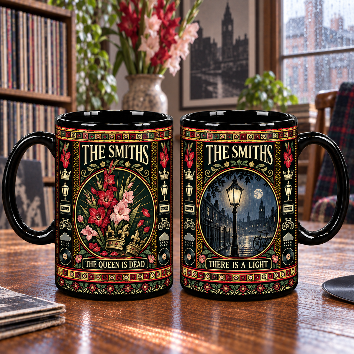 The Smiths Mug, The Queen Is Dead There Is a Light Ceramic Coffee Mug, Vintage Indie Rock Music Gift