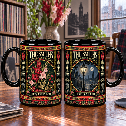 The Smiths Mug, The Queen Is Dead There Is a Light Ceramic Coffee Mug, Vintage Indie Rock Music Gift