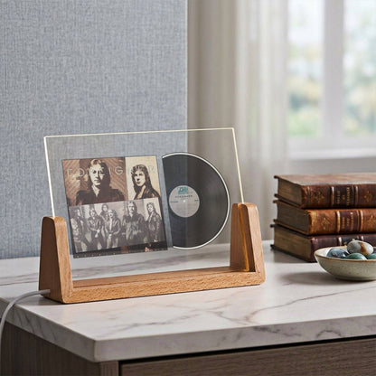 Foreigner Double Vision Iconic Album Acrylic Light – Classic Rock Vinyl LED Display