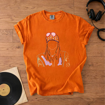 Axl Rose Minimalist Line Art Vintage T-Shirt – Retro Rock Music Axl Rose of Guns N' Roses Merch Tee