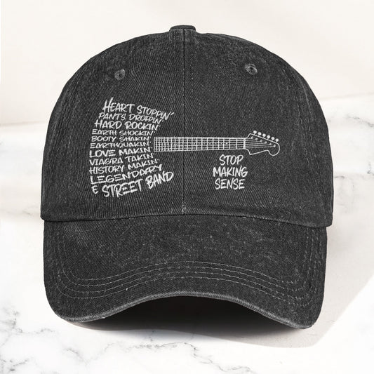 Bruce Springsteen & The E Street Band Denim Cap – Retro Rock Music Fan Cap Gift For Dad (With Box)