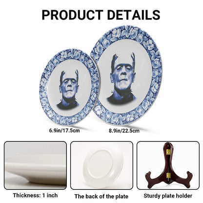 Vintage Horror Ceramic Plate – Frankenstein’s Monster