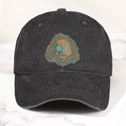 Grateful Dead Jerry Garcia Face Denim Cap – Vintage Music Grateful Dead Merch Gift for Dad (With Box)