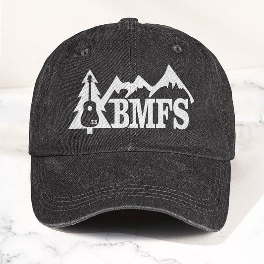 Billy Strings BMFS Acoustic Guitar Mountain Nature Music Merch Denim Cap – Retro Vintage Dad Cap Gift For Dad (With Box)