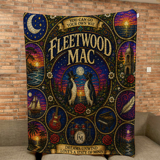 Fleetwood Mac Sherpa Blanket – Dreams Stained Glass Blanket