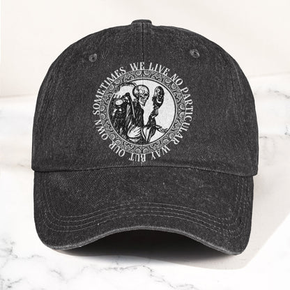 Grateful Dead Eyes of the World Music Merch Denim Cap – Retro Vintage Dad Cap Gift For Dad (With Box)