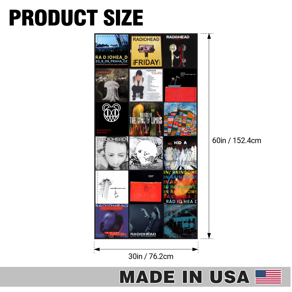 Radiohead Beach Towel – Album Cover Collage Alternative Rock Towel