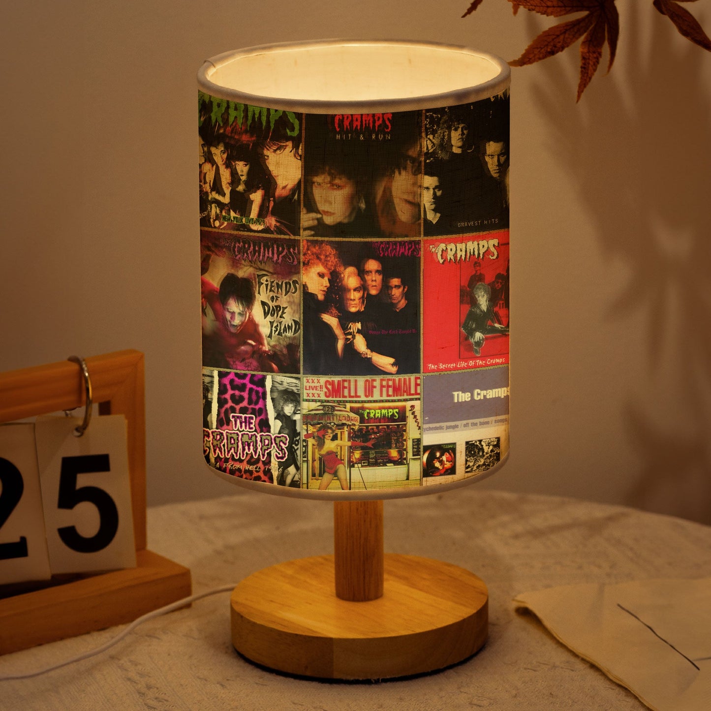 The Cramps Albums Fabric Lamp – Light of Punk Rock Madness