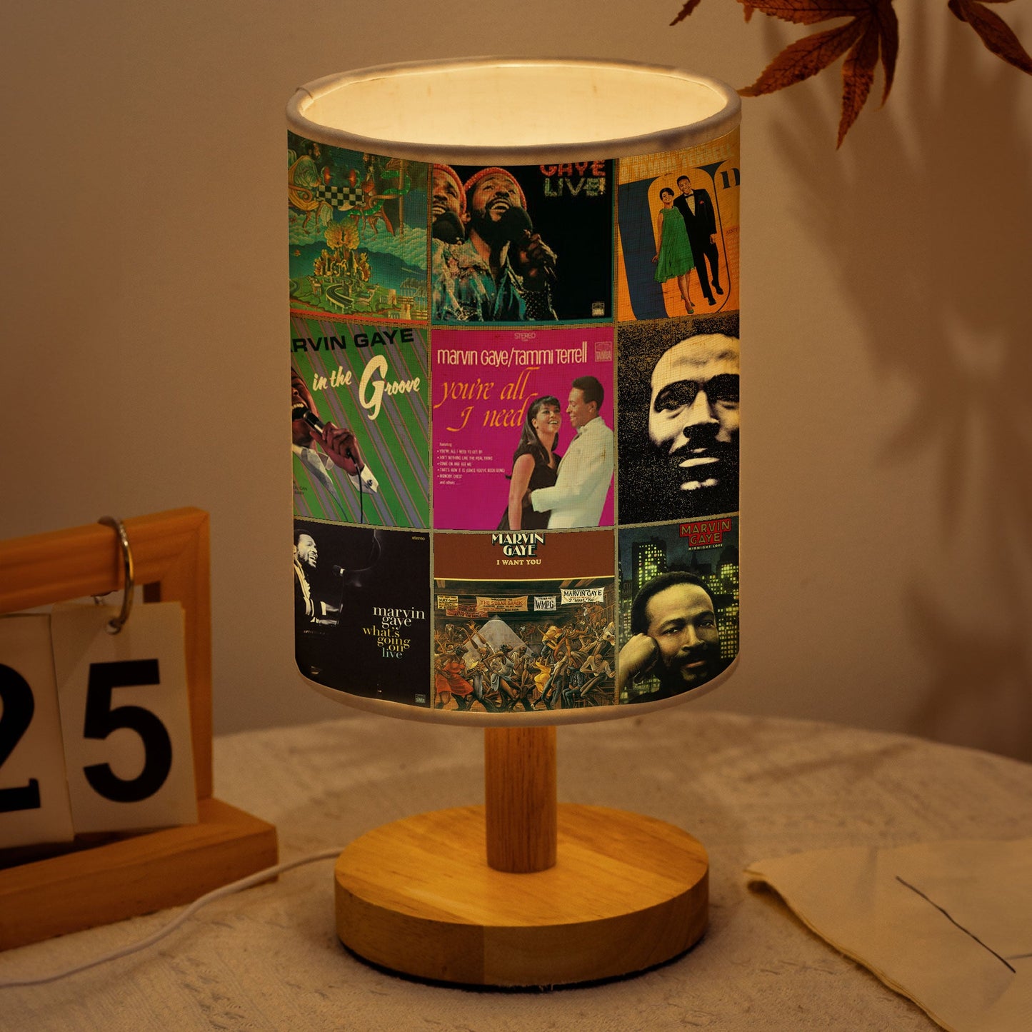 Marvin Gaye Album Cover Lamp – Soul & Motown Nostalgia Home Decor