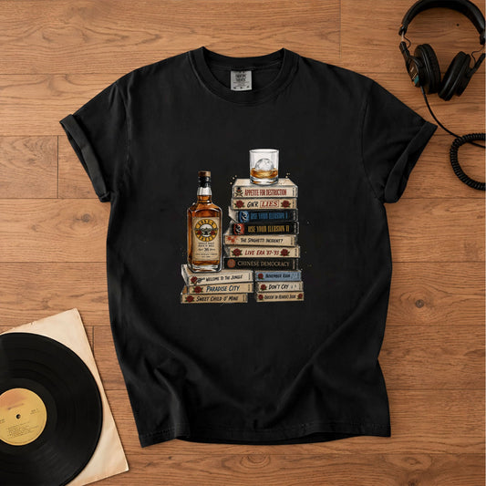 Guns N' Roses Cassette Album Collection T-Shirt – Retro Music Guns N' Roses Merch Tee