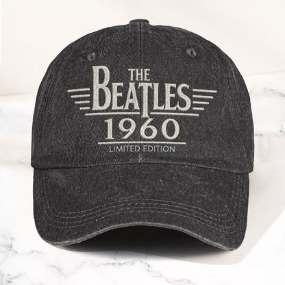 The Beatles 1960 Denim Cap – Vintage Dad Cap Gift For Dad (With Box)