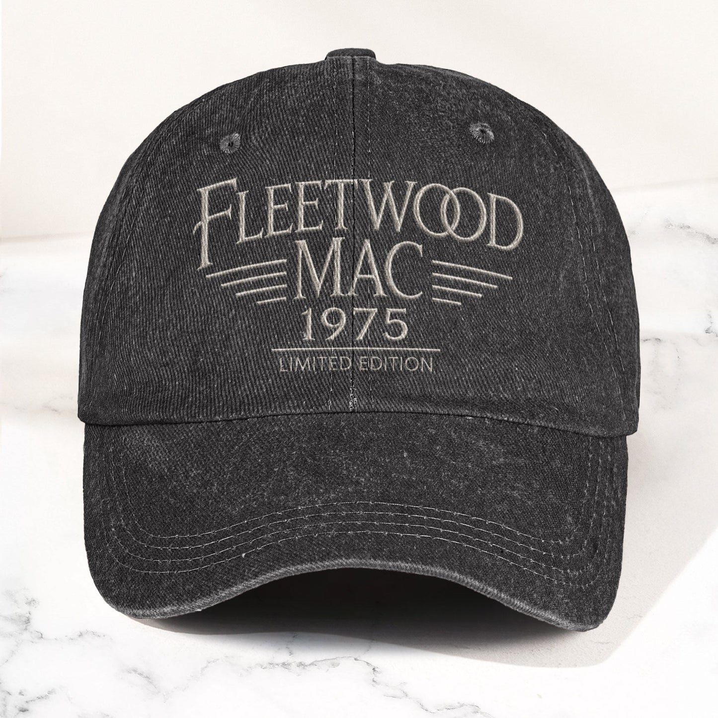 Fleetwood Mac 1975 Est Denim Cap – Vintage Dad Cap Gift For Dad (With Box)