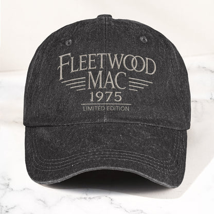 Fleetwood Mac 1975 Est Denim Cap – Vintage Dad Cap Gift For Dad (With Box)