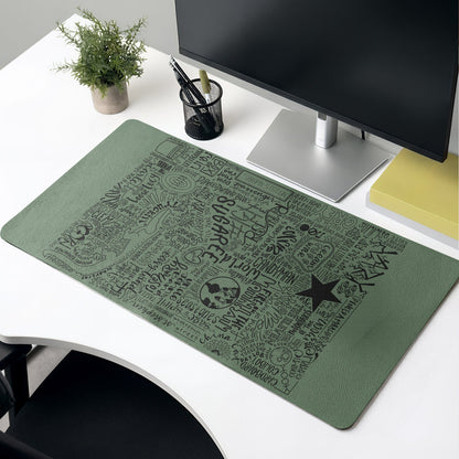 Grateful Dead Songs Desk Mat – Non-slip Home Office Gift Keyboard Pad Birthday Gift For Music Fan