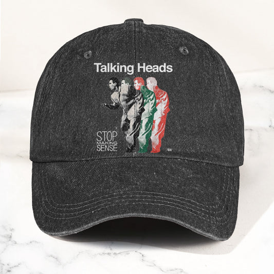 Talking Heads Stop Making Sense 84 Graphic Denim Cap – Retro Rock Music Fan Cap (With Box)
