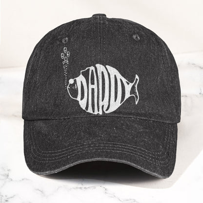 Phish Daddy Fish Logo Denim Cap – Retro Music Fan Concert Cap Gift For Dad Father's Day (With Box)
