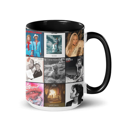 Lady Gaga Accent Mug – Pop Icon Album Cover Collage Gift