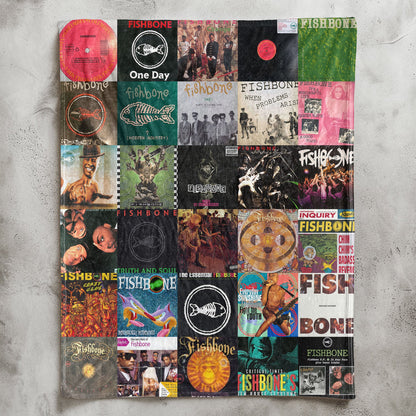 Fishbone Sherpa Blanket – A Wild, Funk-Rock Journey for True Fans