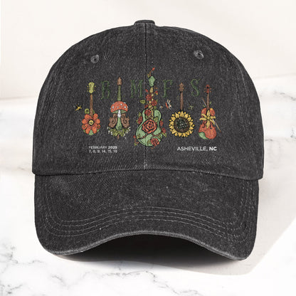 Billy Strings BMFS Asheville NC Concert Graphic Music Merch Denim Cap – Retro Vintage Dad Cap Gift For Dad (With Box)