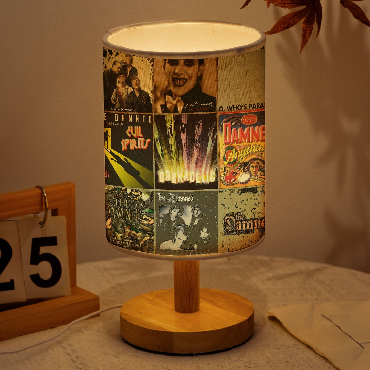 ?? The Damned Album Art Lamp – Punk Chaos & Gothic Flair