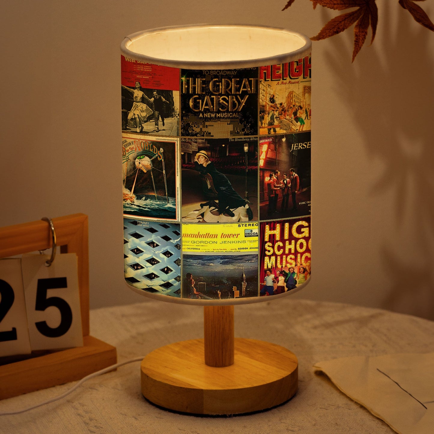 Broadway Classics Fabric Lamp – A Cozy Tribute to Timeless Musicals
