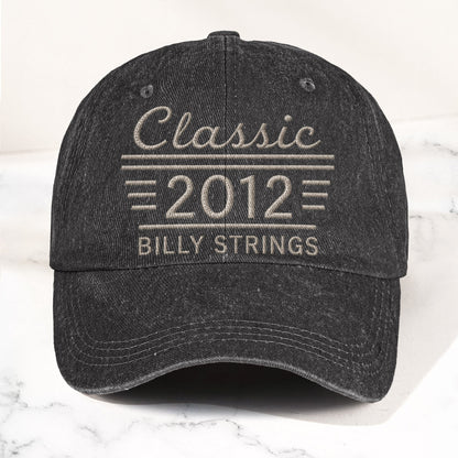 Billy Strings Classic 2012 Est Bluegrass Music Merch Denim Cap – Retro Vintage Dad Cap Gift For Dad (With Box)