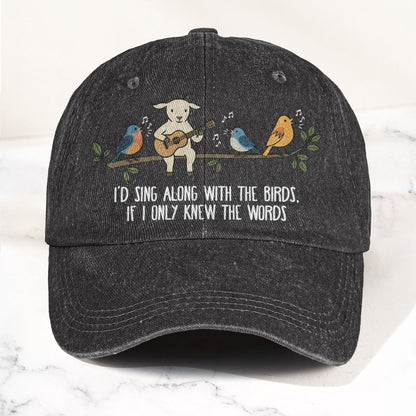Billy Strings Gild the Lily Lyrics Goat Acoustic Guitar Cosmic Bluegrass Vintage Denim Cap – Retro Vintage Dad Cap Gift For Dad (With Box)