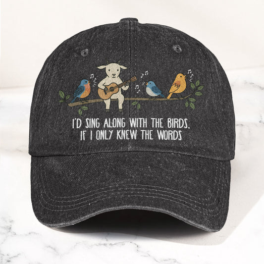 Billy Strings Gild the Lily Lyrics Goat Acoustic Guitar Cosmic Bluegrass Vintage Denim Cap – Retro Vintage Dad Cap Gift For Dad (With Box)