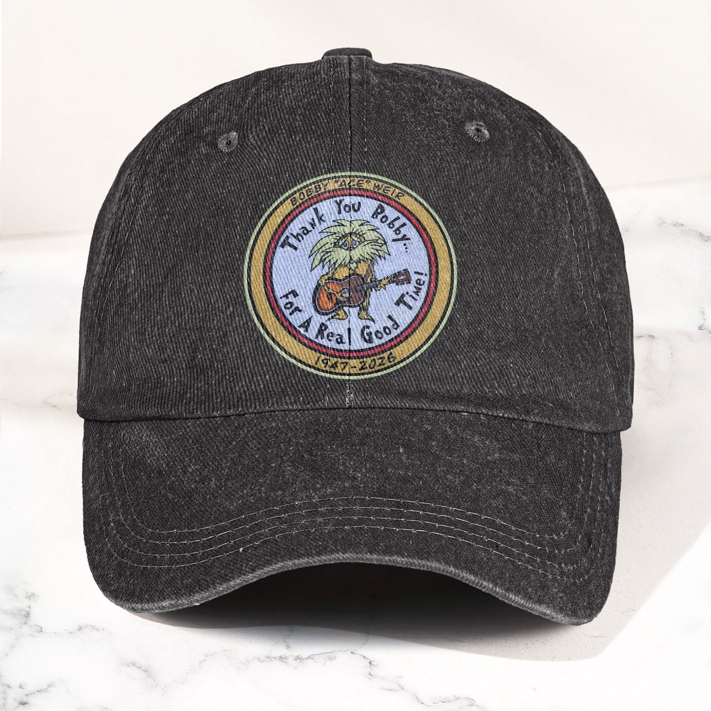 Bobby "Ace" Weir Denim Cap – Retro Bob Weir Tribute Merch Hat Gift For Dad (With Box)