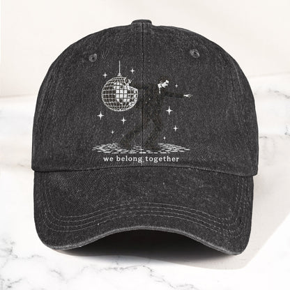 Harry Styles Dancing Under Disco Ball We Belong Together Denim Cap – Retro Vintage Dad Cap Gift For Dad (With Box)