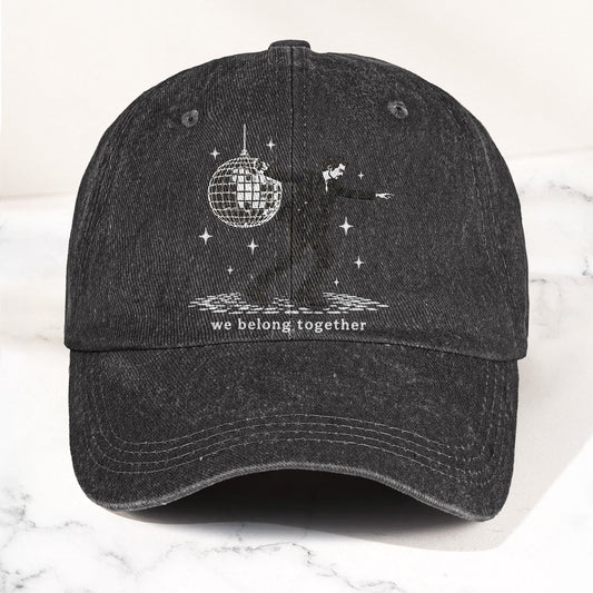 Harry Styles Dancing Under Disco Ball We Belong Together Denim Cap – Retro Vintage Dad Cap Gift For Dad (With Box)