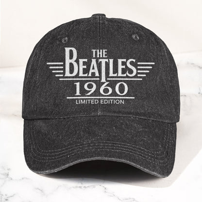 The Beatles Band Logo 1960 Denim Cap – Vintage Dad Cap Gift For Dad (With Box)