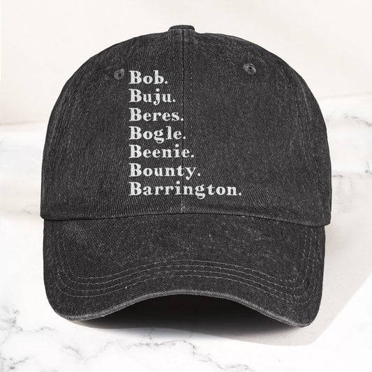 Reggae Legends Dancehall Names List Culture Music Merch Denim Cap – Retro Vintage Dad Cap Gift For Dad (With Box)