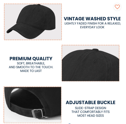 Abbey Road Denim Dad Cap – Iconic Walk Design ( With BOX)