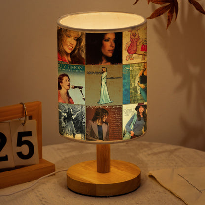 Carly Simon Fabric Lamp – Timeless Elegance Album Art Collection