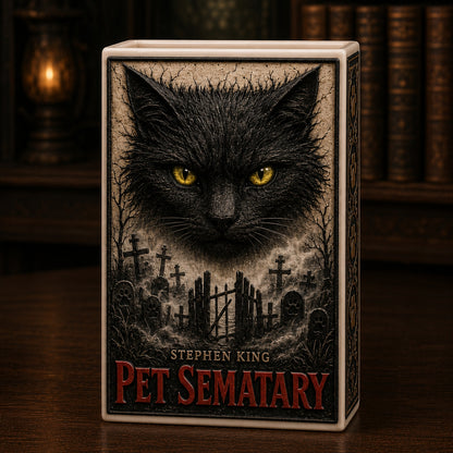Stephen King Pet Sematary Ceramic Book Vase | Horror Bookish Decor & Gift