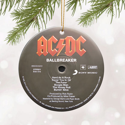 Ballbreaker Hard Rock Ceramic Ornament – Classic Album Cover Holiday Decoration
